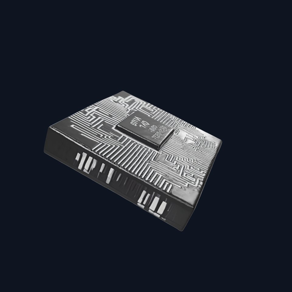 Circuit Chip Metallic model pack